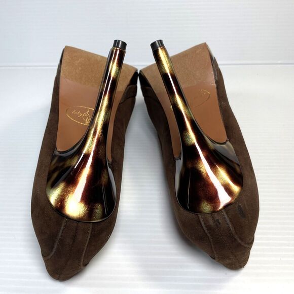 NEW Baby Phat Women's Stiletto Platform Pump Brown & Tortoise Shell Shoes 7.5M - Picture 9 of 13